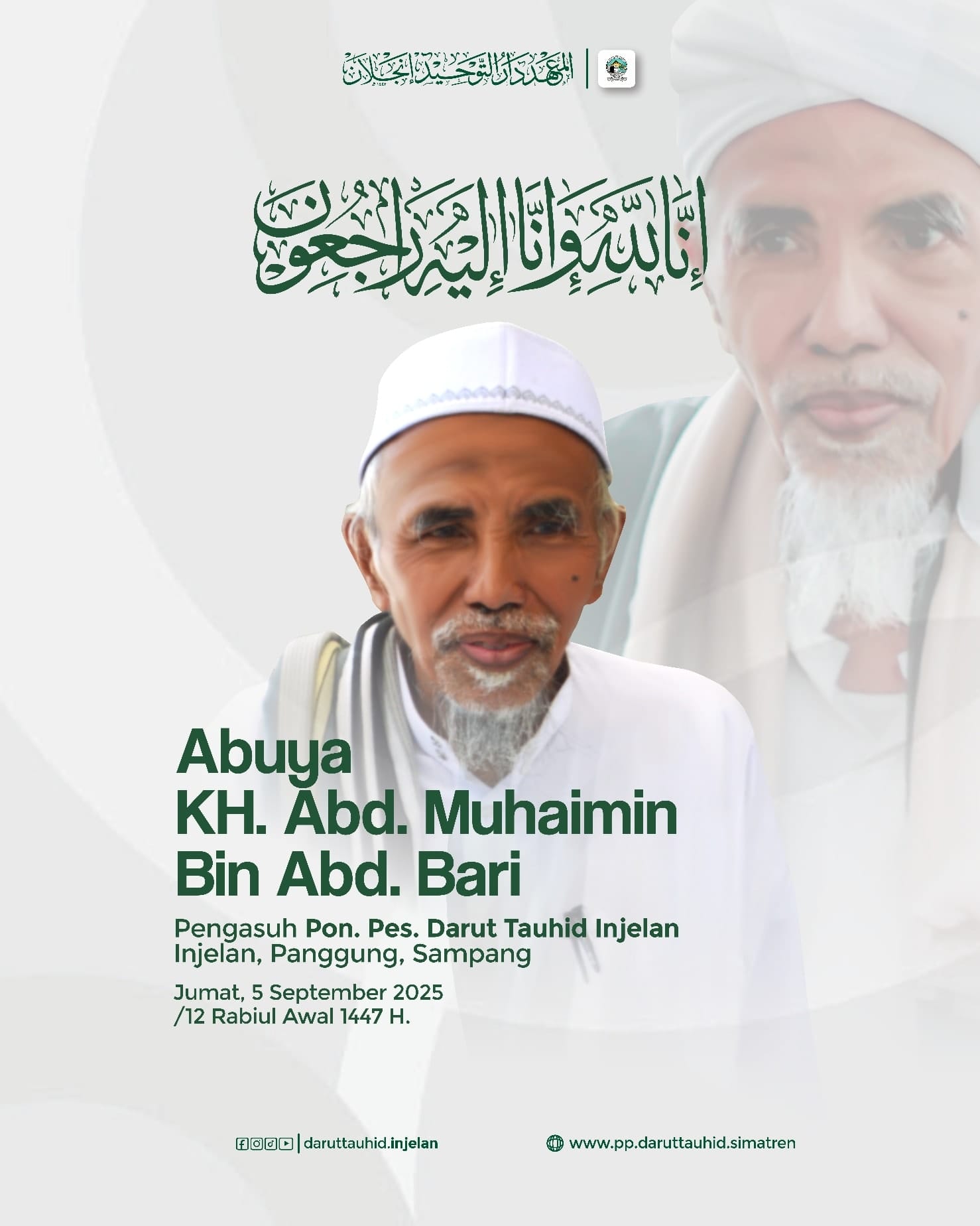 KH. Abd. Muhaimin Abd. Bari Wafat: Ulama Karismatik Sampang yang Tawadhu dan Menginspirasi