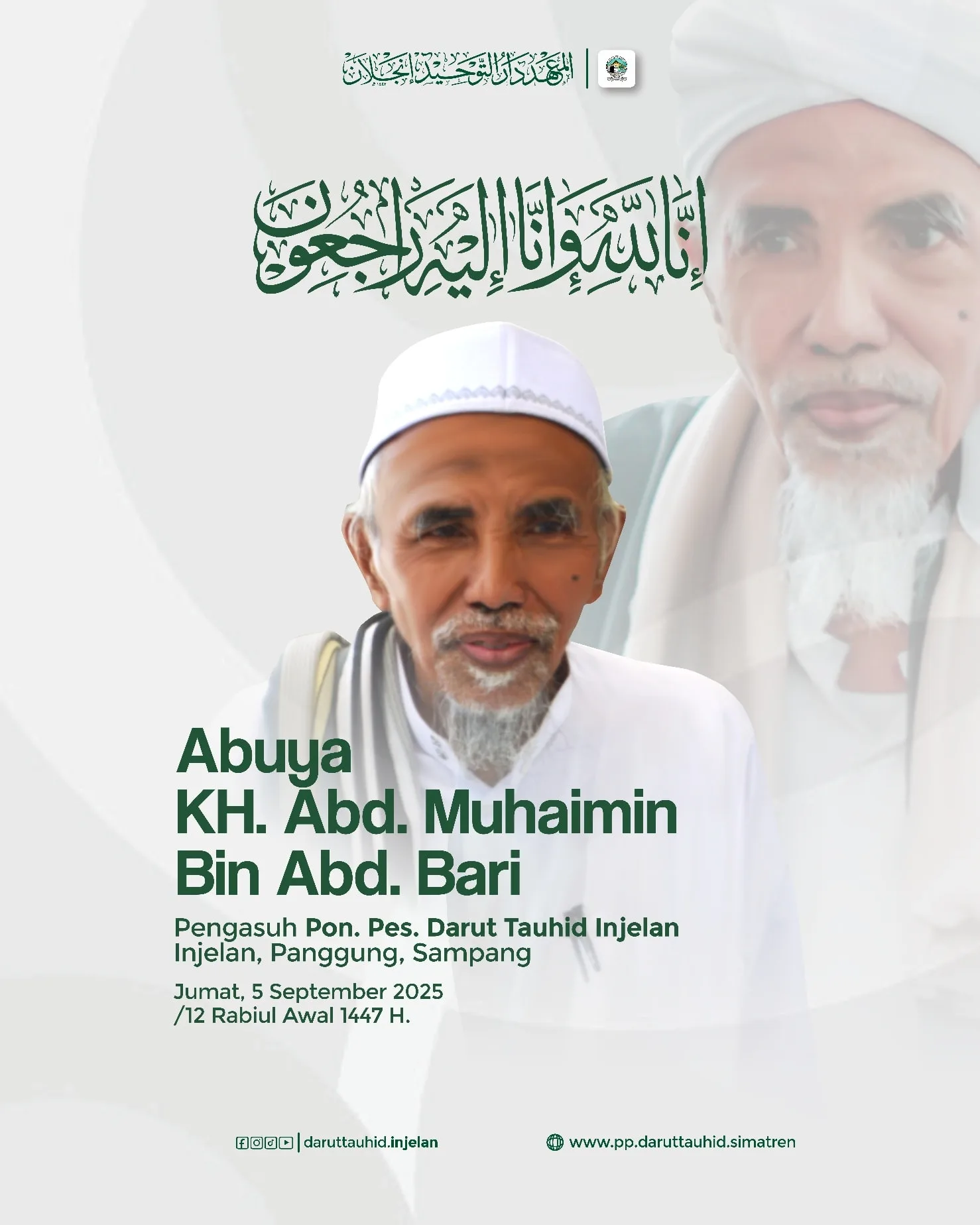 KH. Abd. Muhaimin Abd. Bari Wafat: Ulama Karismatik Sampang yang Tawadhu dan Menginspirasi