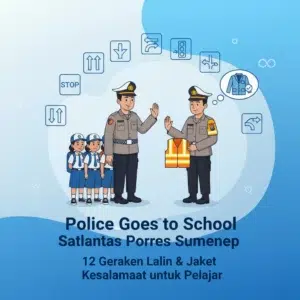 Police Goes to School Satlantas Polres Sumenep 12 Gerakan Lalin Jaket Keselamatan untuk Pelajar