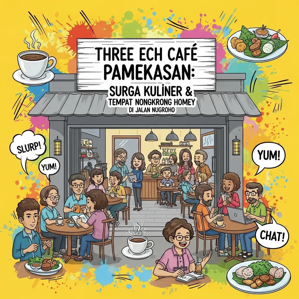 Three Ech Cafe Pamekasan: Surga Kuliner & Tempat Nongkrong Homey di Jalan Nugroho