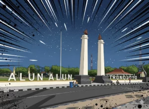 Ilustrasi alun alun Trunojoyo Sampang