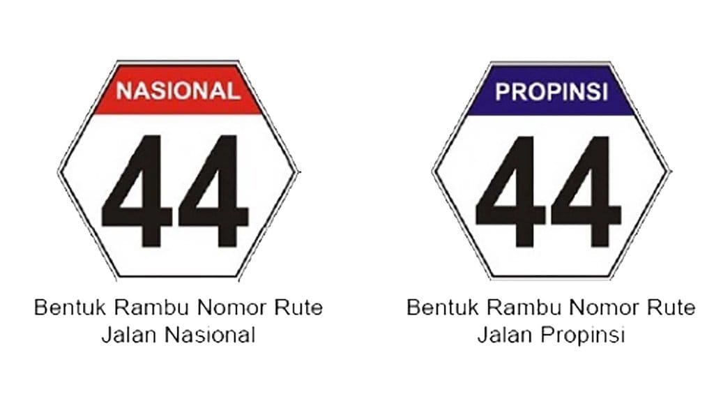 Pengertian Jalan Nasional, Provinsi, dan Kabupaten Serta Perbedaannya 17 Contoh Tanda Nomor Rute Provinsi