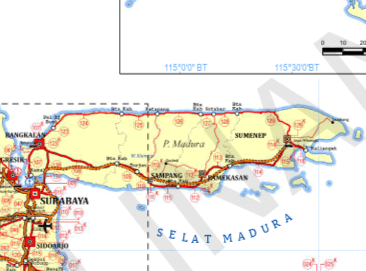 Pengertian Jalan Nasional, Provinsi, dan Kabupaten Serta Perbedaannya 22 Rute jalan di Madura