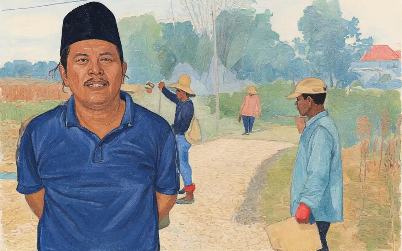 Mat Yasin, Bos Besi Sampang Bangun Jalan Rp2 Miliar dari Kantong Pribadi