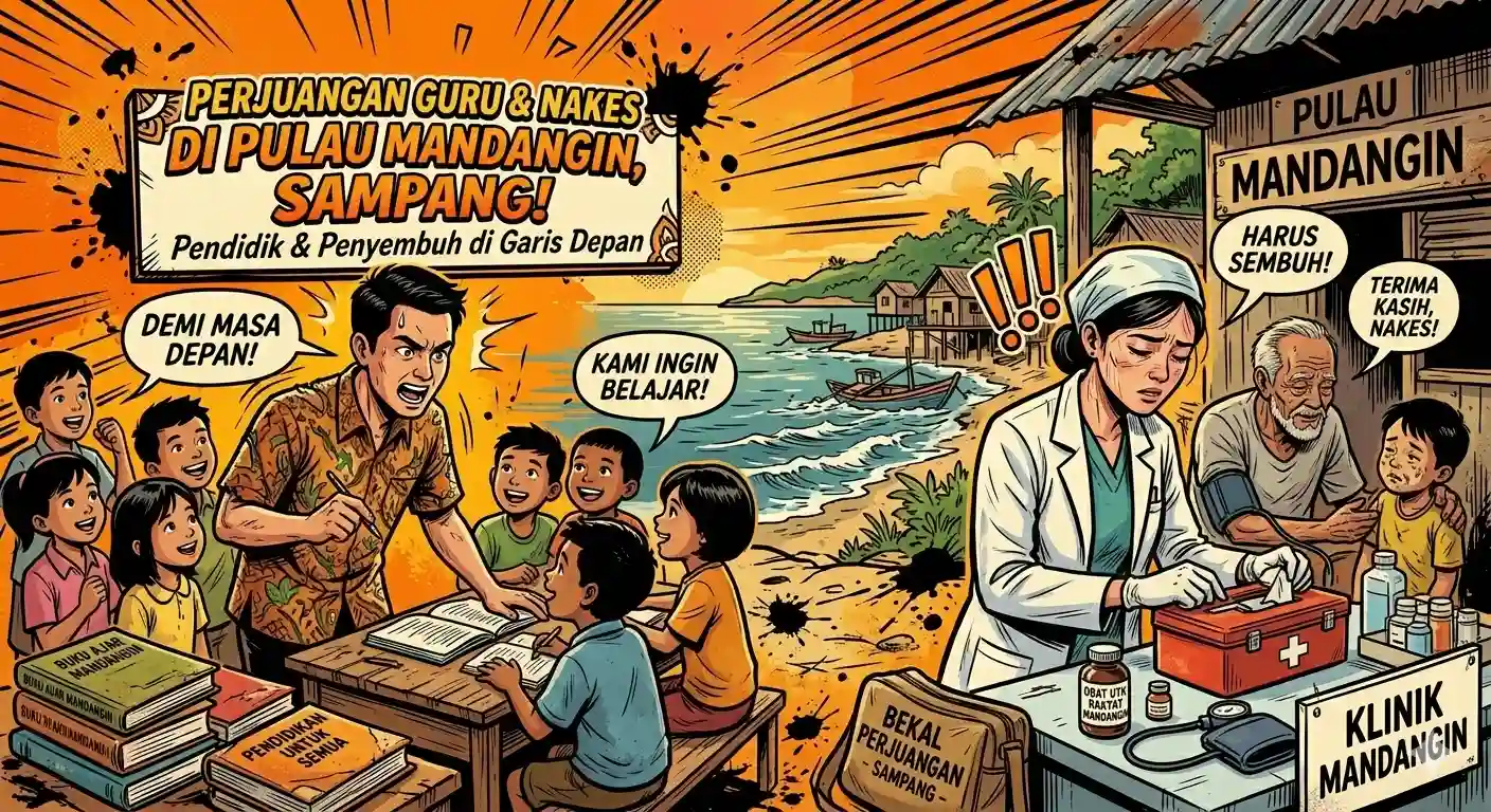 Guru dan Nakes Sampang Bertaruh Nyawa ke Mandangin