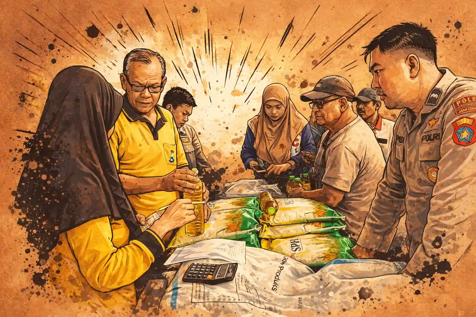 Satgas Pangan Sampang Turun ke Pasar, Harga Bapokting Jelang Lebaran Masih Terkendali